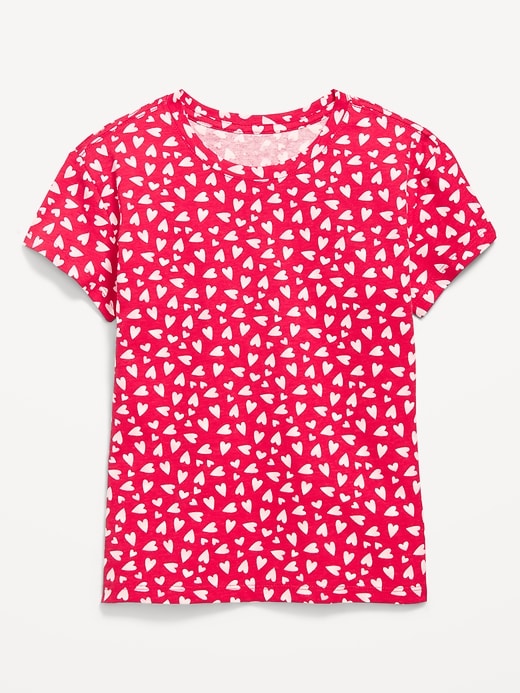 Image number 1 showing, Softest Printed Short-Sleeve T-Shirt for Girls