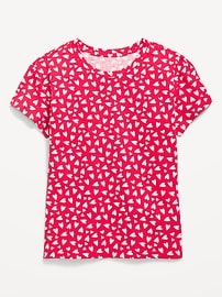 Image number 1 showing, Softest Printed Short-Sleeve T-Shirt for Girls