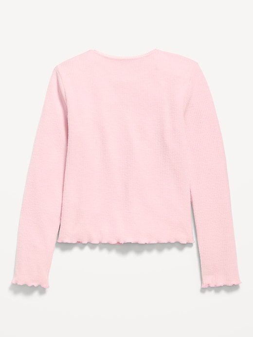 Image number 2 showing, CozePlush Long-Sleeve Graphic T-Shirt for Girls