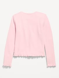 Image number 2 showing, CozePlush Long-Sleeve Graphic T-Shirt for Girls