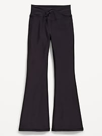 Image number 1 showing, High-Waisted PowerSoft Twist-Front Flare Leggings for Girls
