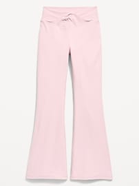Image number 1 showing, High-Waisted PowerSoft Twist-Front Flare Leggings for Girls