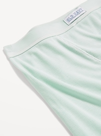 Image number 3 showing, High-Waisted Ribbed Boyshort Briefs -- 3-inch inseam