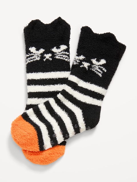 Unisex Cozy Socks for Toddler - Black Cat