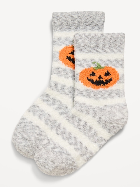Unisex Cozy Socks for Toddler - Pumpkin