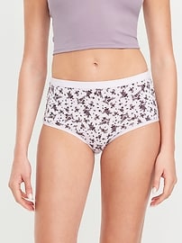 Image number 2 showing, High-Waisted Everyday Brief Cotton Underwear 6-Pack