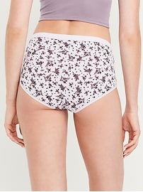 Image number 3 showing, High-Waisted Everyday Brief Cotton Underwear 6-Pack