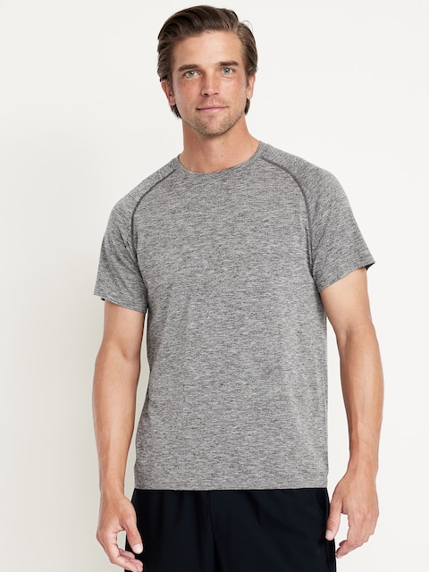 Slim Fit Seamless T-Shirt - Medium Heather Gray