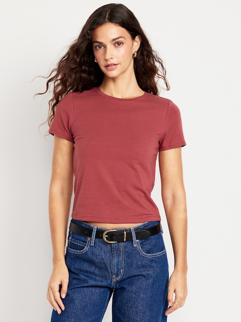 Bestee Crop T-Shirt - Umber Earth