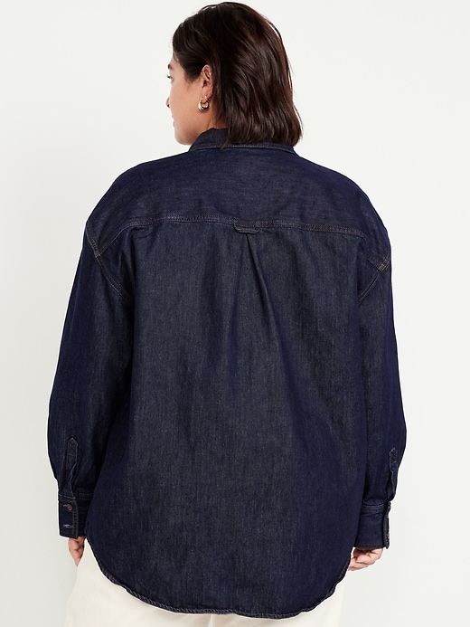 Image number 8 showing, Boyfriend Button-Down Jean Tunic