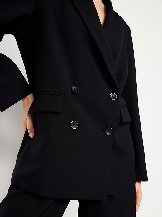 Image number 5 showing, Oversized Double-Breasted Blazer