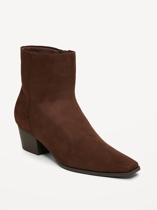 Image number 1 showing, Low-Heel Booties for Women