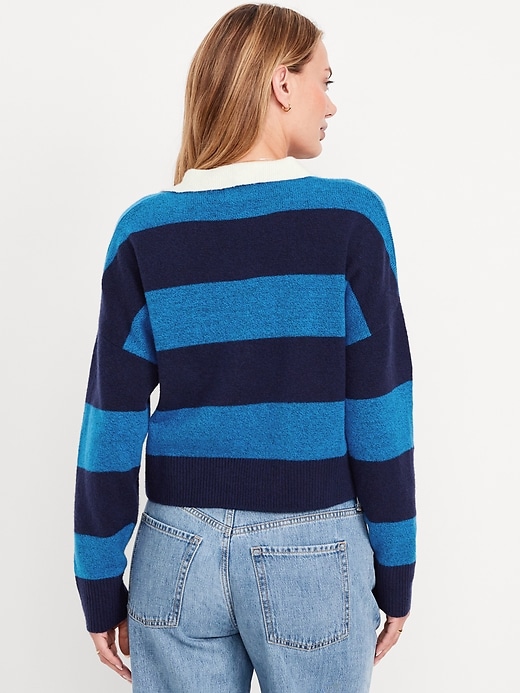 Image number 2 showing, SoSoft Crop Polo Sweater