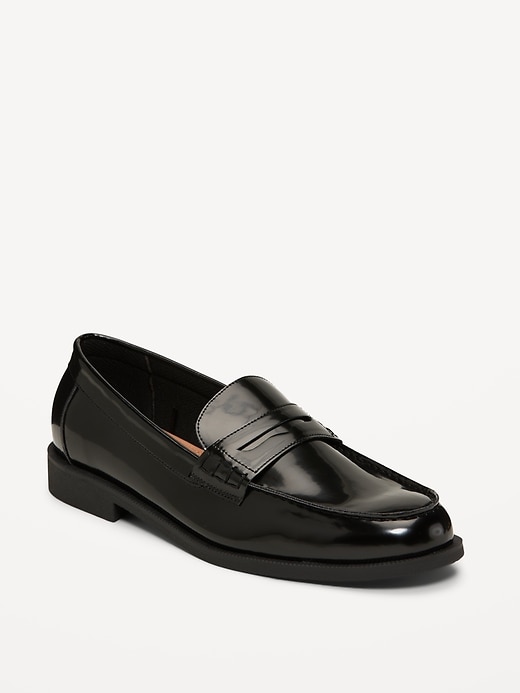 Image number 1 showing, Faux-Leather Loafers for Men