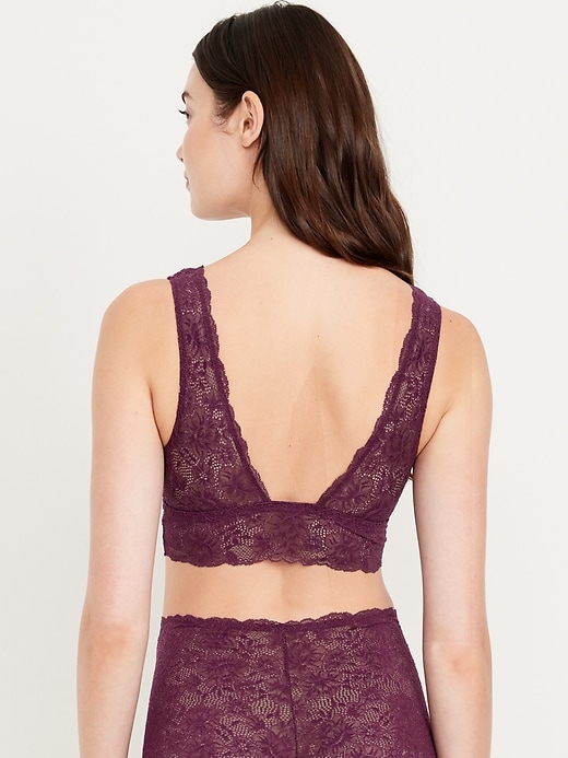 Image number 2 showing, V-Neck Lace Bralette