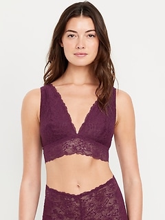 V-Neck Lace Bralette