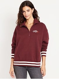 Image number 1 showing, SoComfy Oversized Half-Zip Sweatshirt