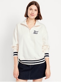 Image number 1 showing, SoComfy Oversized Half-Zip Sweatshirt