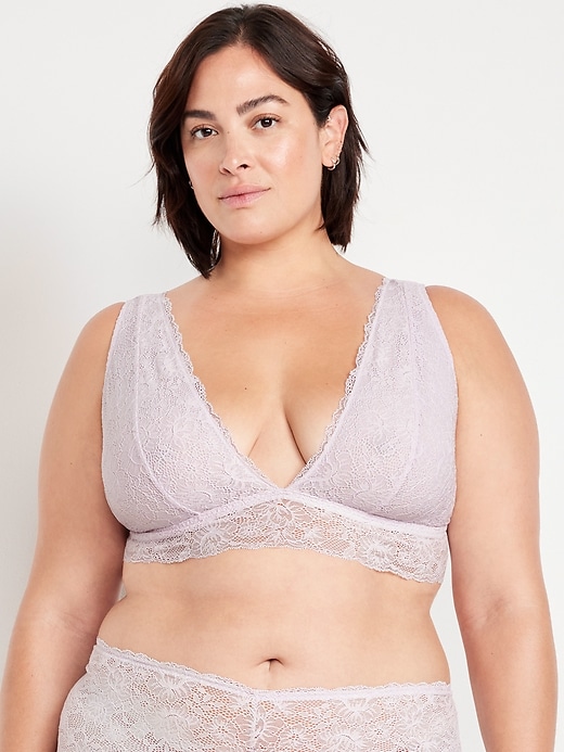 Image number 7 showing, V-Neck Lace Bralette