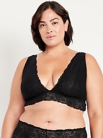 Image number 7 showing, V-Neck Lace Bralette