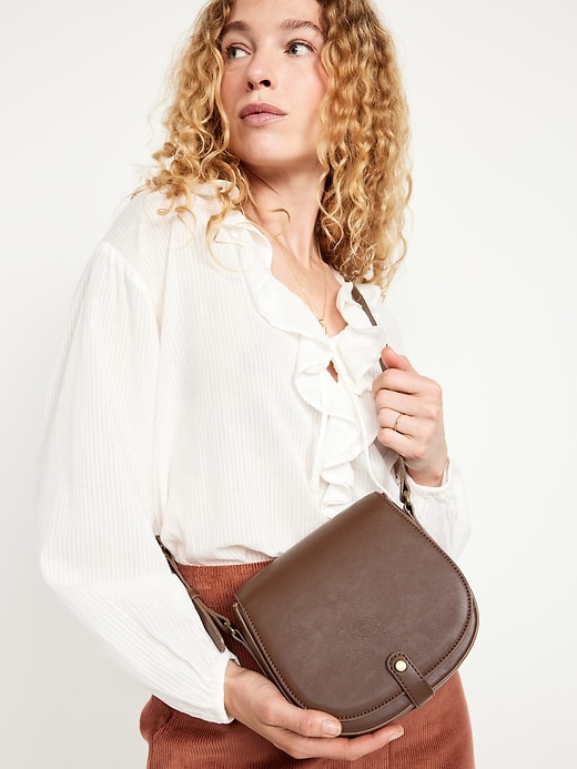 Image number 2 showing, Crossbody Saddle Bag
