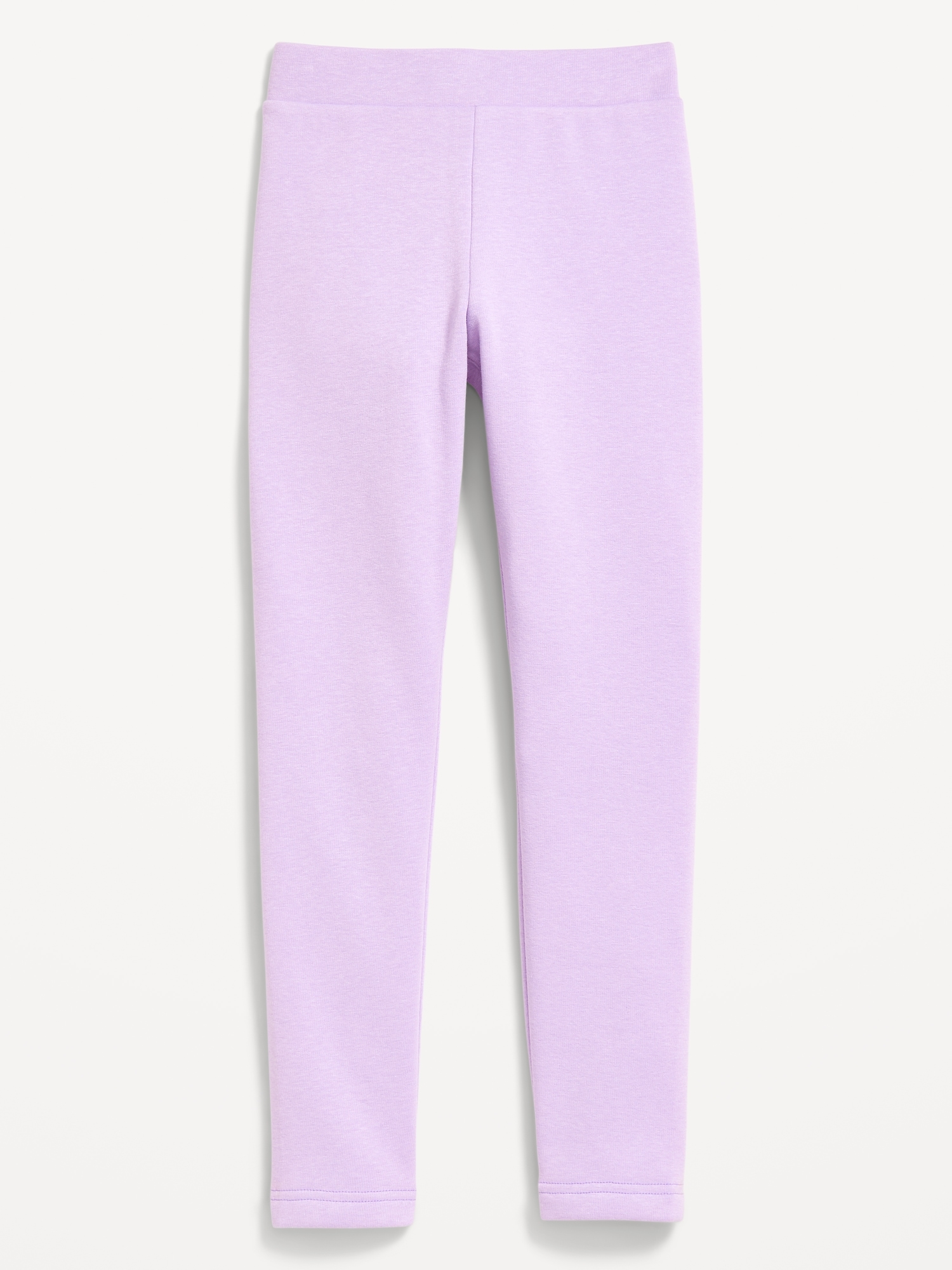 High-Waisted Full-Length Fleece Leggings for Girls
