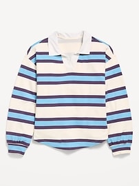 Image number 1 showing, Oversized Rugby Polo Shirt for Girls