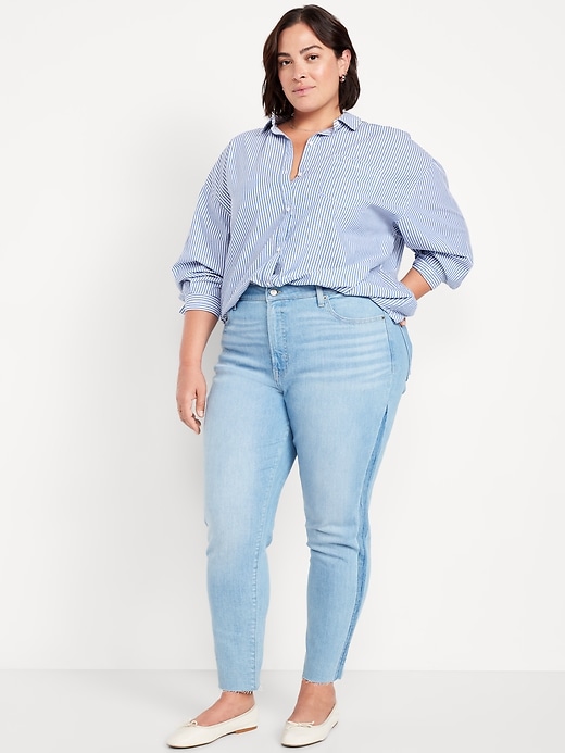 Image number 6 showing, High-Waisted OG Straight Cut-Off Ankle Jeans
