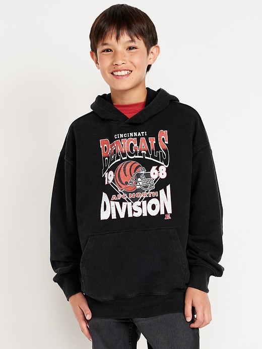 Image number 1 showing, NFL™ Cincinnati Bengals™ Oversized Pullover Hoodie for Boys