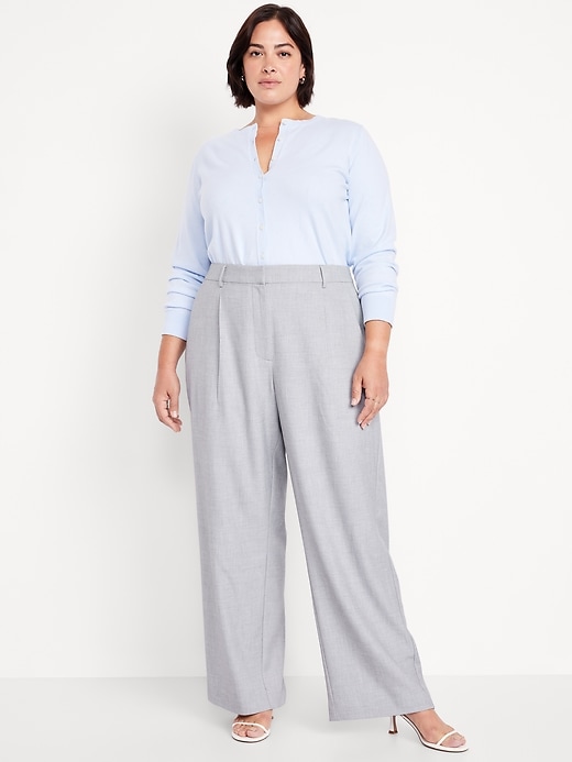 Image number 9 showing, Extra High-Waisted Taylor Wide-Leg Trouser Pants
