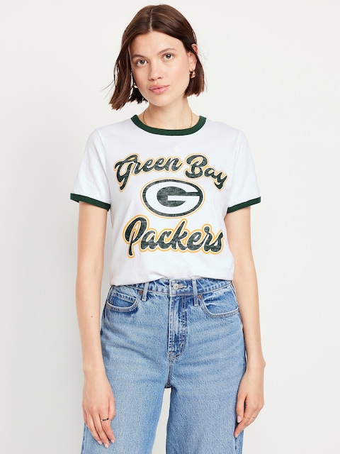 NFL™ Green Bay Packers™ EveryWear Crew-Neck Ringer T-Shirt - Green Bay Packers