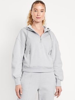 Dynamic Fleece Half-Zip Hoodie Sweatshirt - image 3