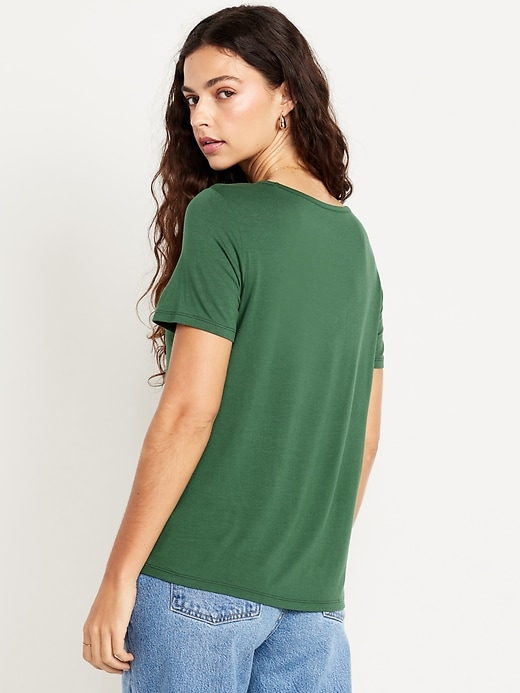 Image number 2 showing, Luxe V-Neck T-Shirt