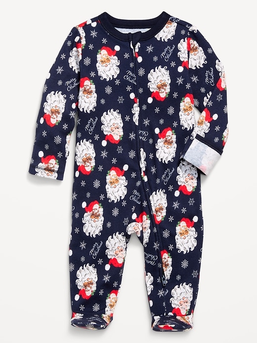 Image number 1 showing, 2-Way-Zip Sleep & Play Footed One-Piece for Baby