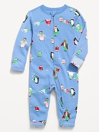 Image number 1 showing, 2-Way-Zip Sleep & Play Footed One-Piece for Baby