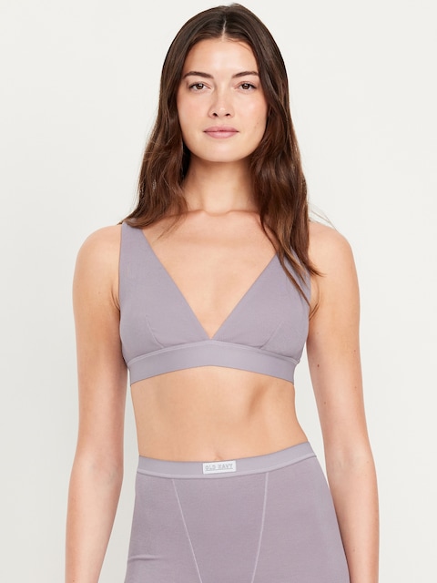 Ultra-Ribbed Bralette - Azure Stone