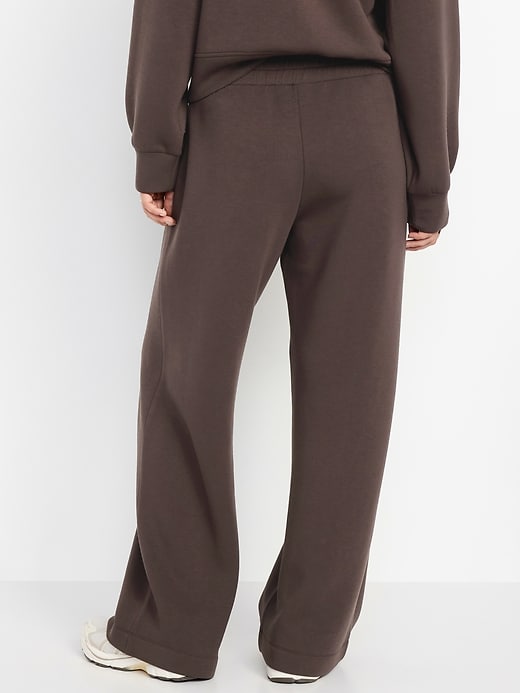 Image number 6 showing, High-Waisted Bounce Fleece Wide-Leg Sweatpants