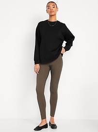 Image number 1 showing, High-Waisted Jersey Fashion Layering Leggings