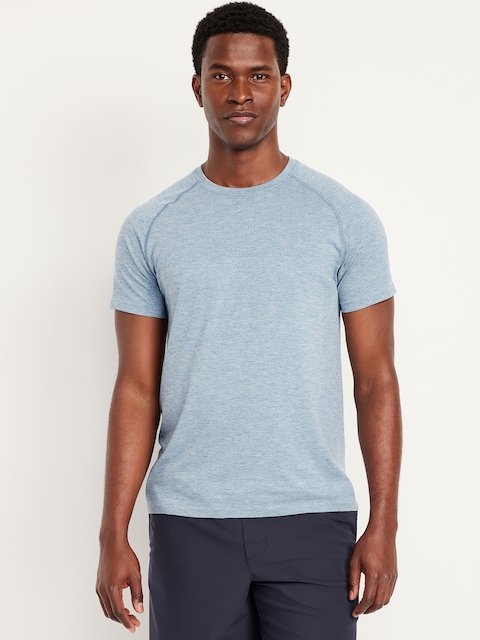 Slim Fit Seamless T-Shirt - Wintry Waters