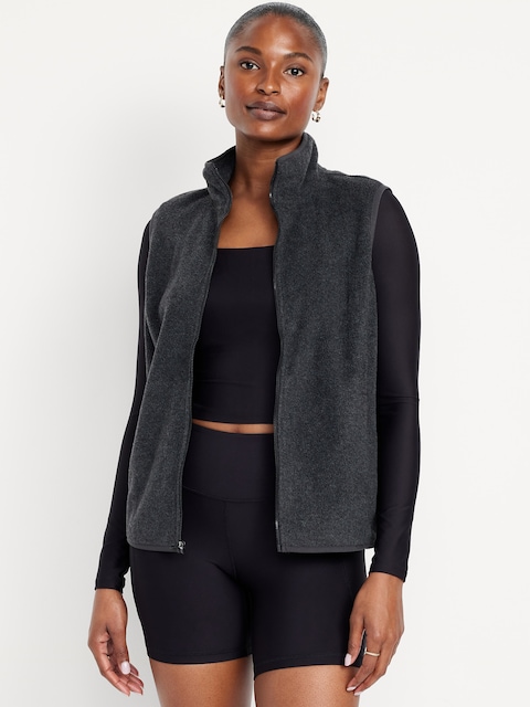 Performance Microfleece Vest - Dark Gray