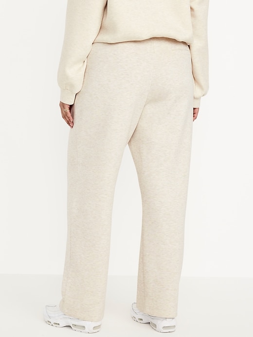 Image number 8 showing, High-Waisted Bounce Fleece Trouser Sweatpants
