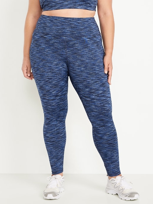 Image number 7 showing, High-Waisted Space-Dye Full-Length Leggings