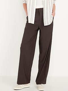 High-Waisted SleekTech Trouser Pants
