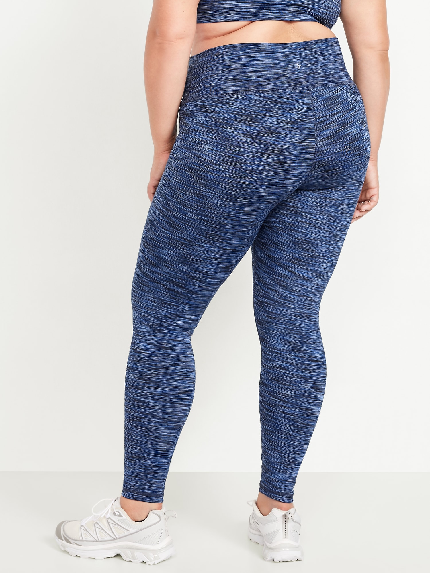 High-Waisted Space-Dye Full-Length Leggings