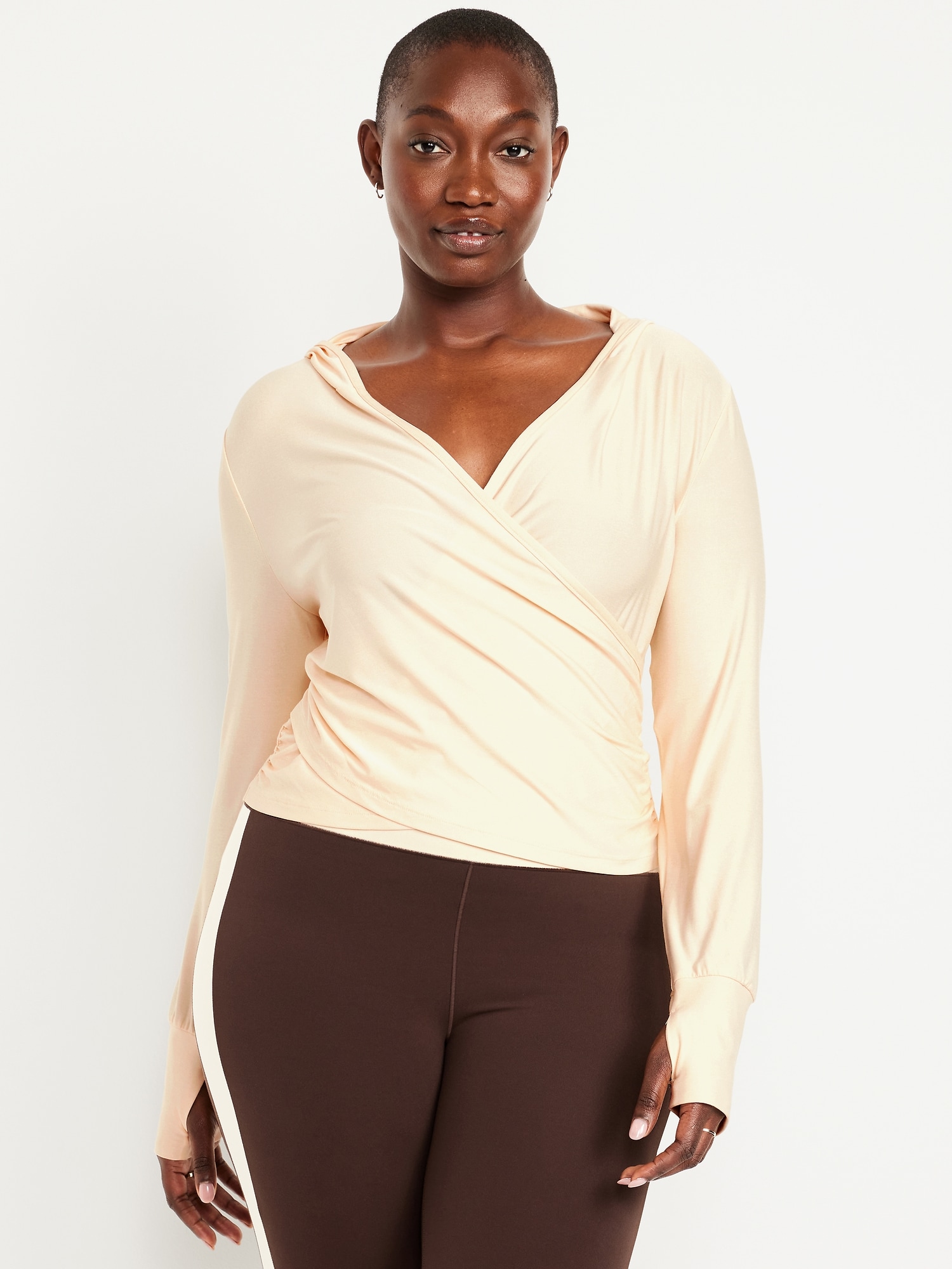 CloudMotion Cross-Front Hoodie | Old Navy