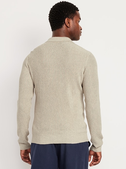 Image number 2 showing, Long-Sleeve Sweater-Knit Polo