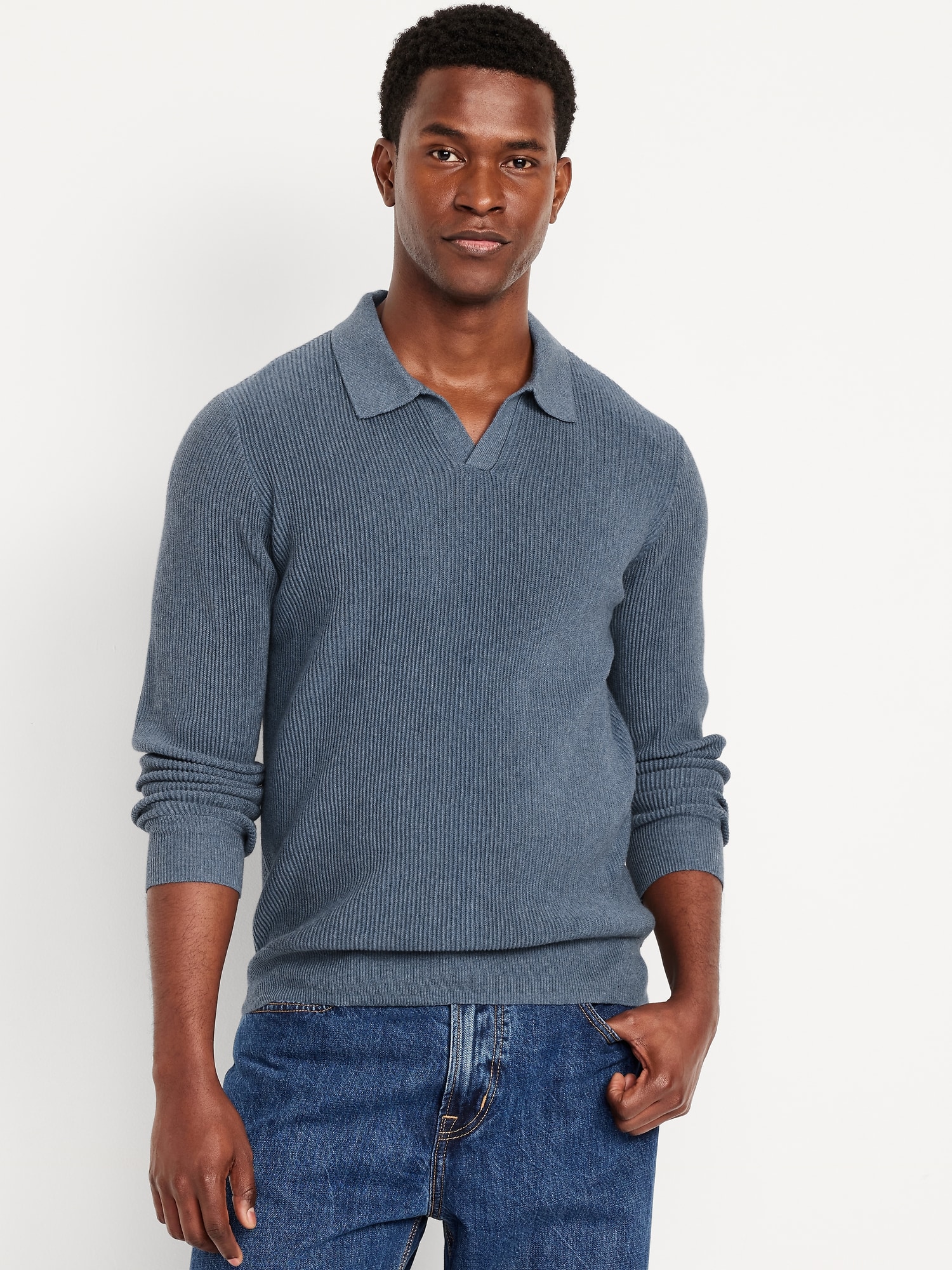 Retro Button-Through Sweater Polo | Old Navy