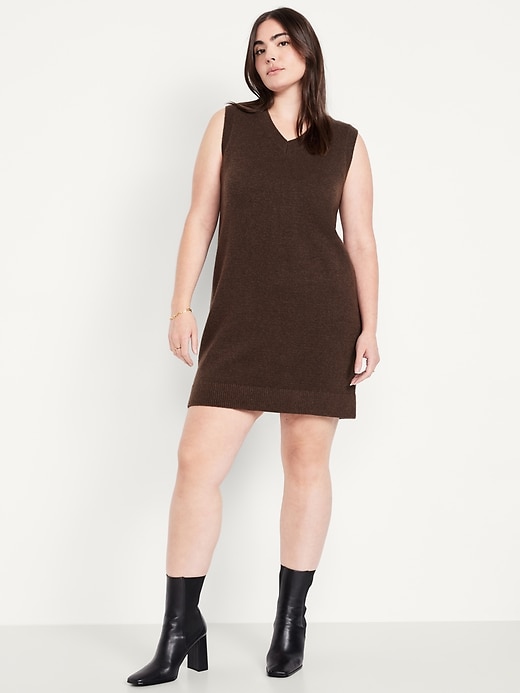 Image number 5 showing, SoSoft Sleeveless Mini Sweater Dress