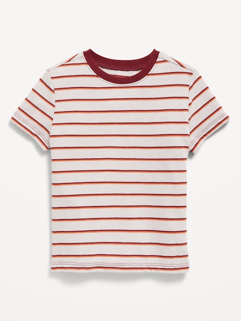 Unisex Short-Sleeve T-Shirt for Toddler - Red Stripe