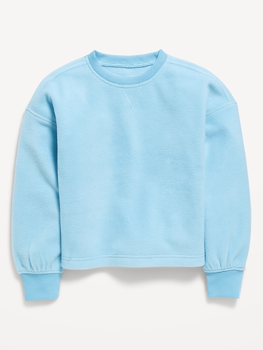 Image number 2 showing, Long-Sleeve Microfleece Top for Girls